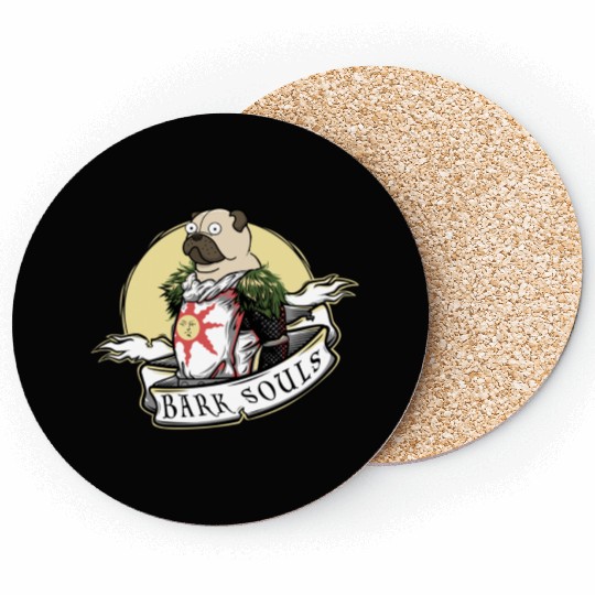 Bark Souls Coasters - Pug Solaire - Dark Souls