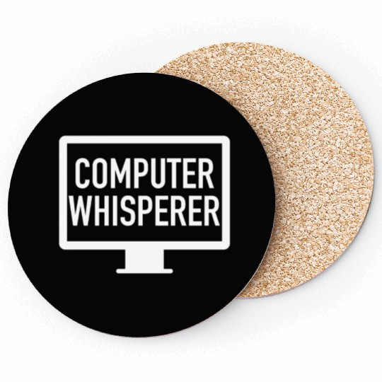 Computer Whisperer Tech Support IT Support IT Nerd Coasters