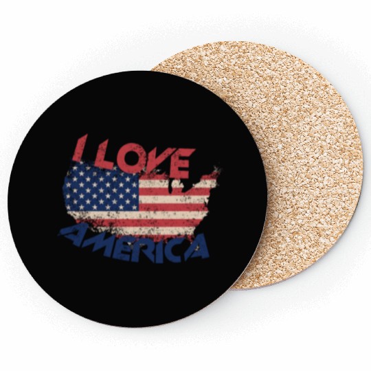 I LOVE AMERICA Coasters