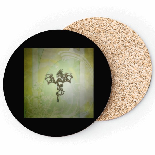 Awesome chinese dragon green colors Coasters