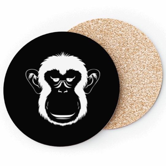 Bored Monkey Face Coasters