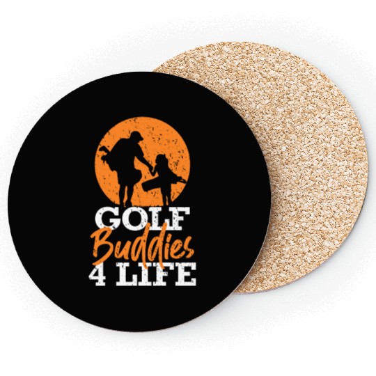 Dad golf buddy Coasters