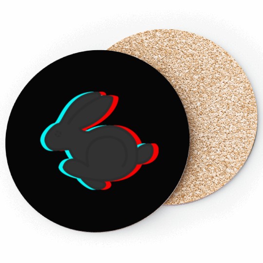 3D Rabbit Coasters