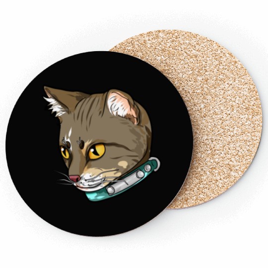 Brazilian Shorthair Cat Face Love Sweet cool funny Coasters
