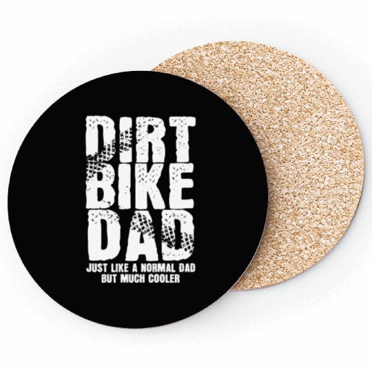 Dirt Bike Dad - Motocross Enduro Father's Day Gift Coasters