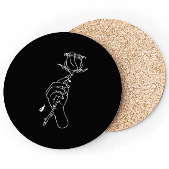 Lil Peep Rose Coasters