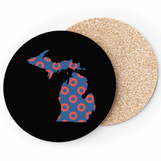 Phish Fishman Donut Michigan Phanart Coasters
