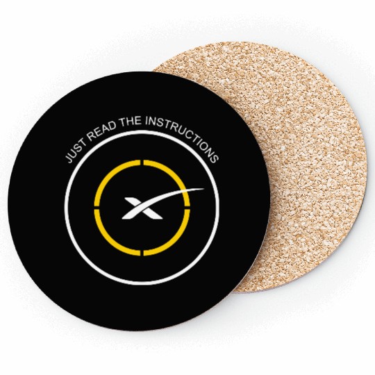 Read The Instructions SpaceX Droneship Elon Musk Coasters
