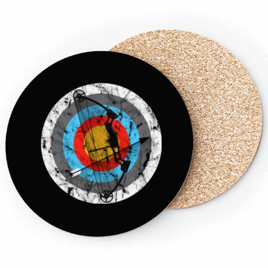 Archery Target Compound Bow Gift Coasters