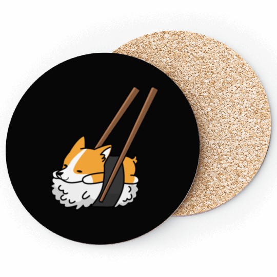 Corgi Sushi Coasters