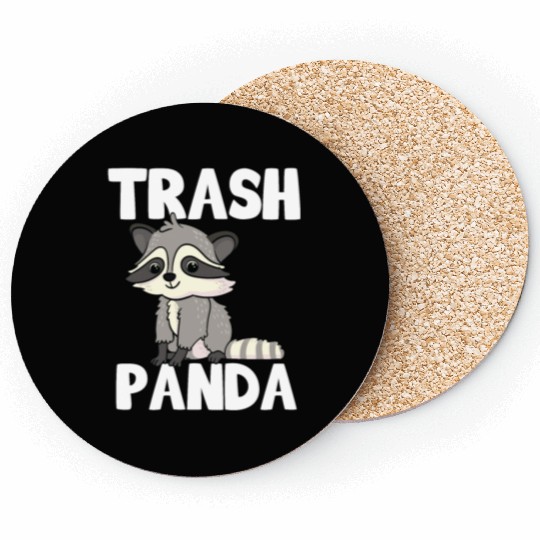 Raccoon Trash Panda Funny Cute Quote Animal Gift Coasters