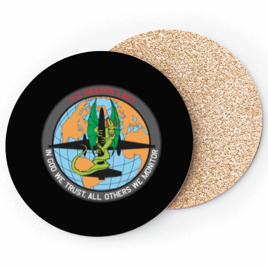 U-2 Dragon Lady patch Coasters