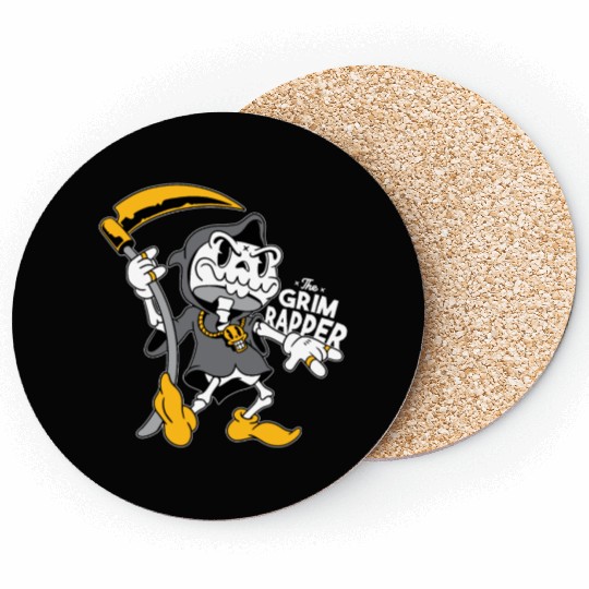 The grim reaper Coasters funny the grim rapper