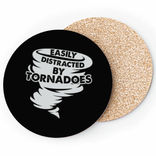 Distracted by Tornadoes Tornado Weather Chaser Coasters