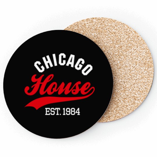 Vintage Chicago house est. 1984 house music party Coasters