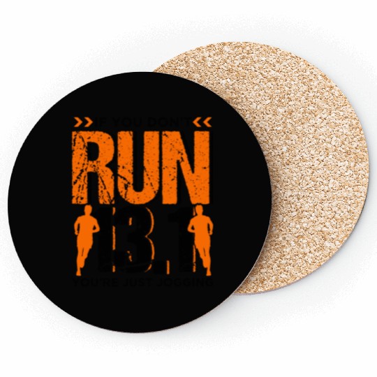 Runner Running Half Marathon Quotes Gift Coasters