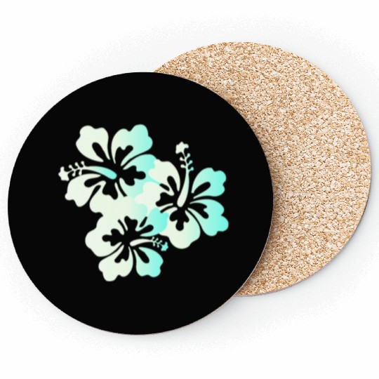 Hawaii Honolulu Boarder Surfer Tiki Summer Vacatio Coasters