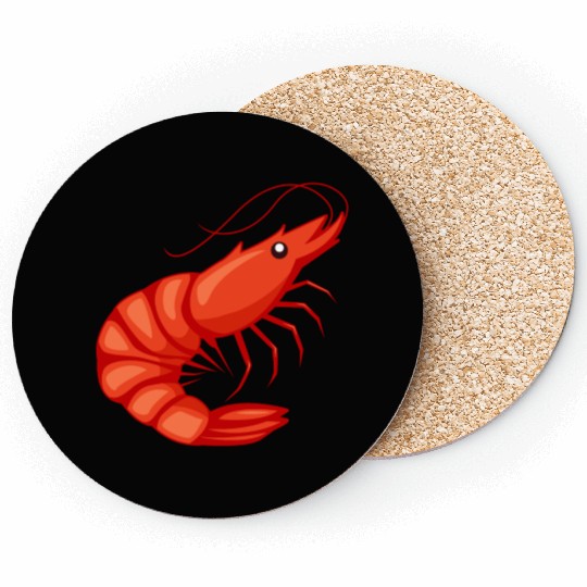 Shrimp Jitsu Mixed Martial Arts Fighter Shrimping Coasters
