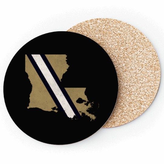 new orleans louisiana helmet stripe Coasters