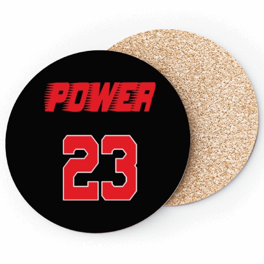 power 23 jersey number Coasters