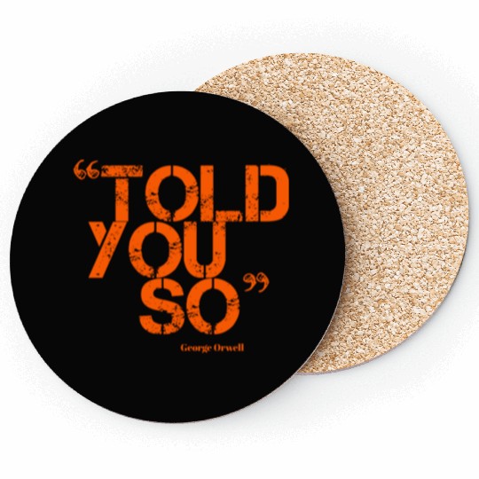 ORWELL orange Coasters