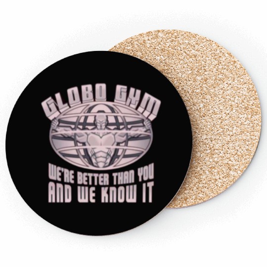 globo gym costume Coasters