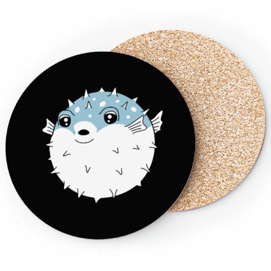Puffer fish funny Coasters