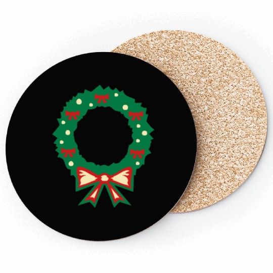 christmas wreath Coasters