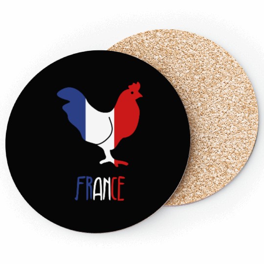 France - French - Frenchie Coasters
