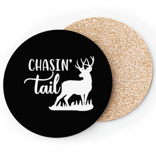 Chasin Tail Deer Hunting Hunter Gift Coasters