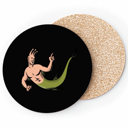 Sea Monkey Pointing Mascot Coasters