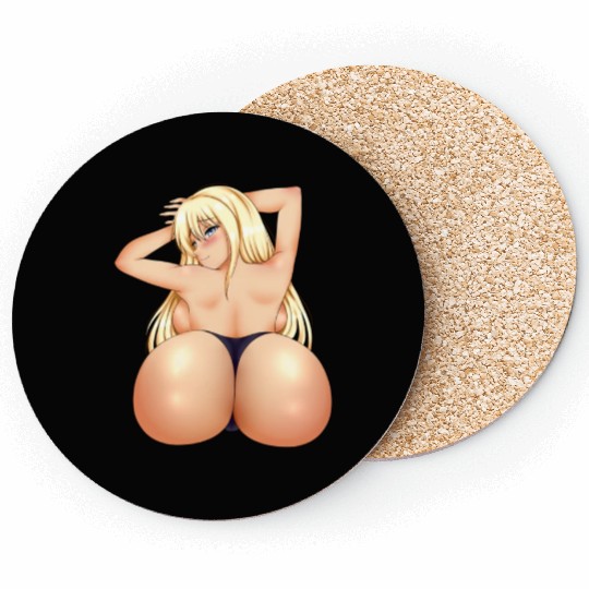 hen Manga Anime Waifu japanese sexy Girl Ahegao Coasters