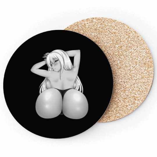 hen Manga Anime Waifu japanese sexy Girl Ahegao Coasters