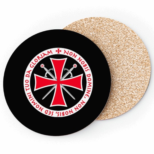 Knights Templar Cross Seal Coasters