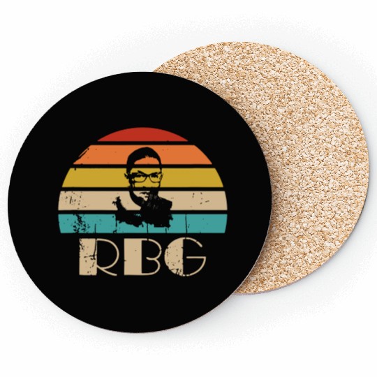 Vintage Notorious RBG Coasters Ruth Bader Ginsburg