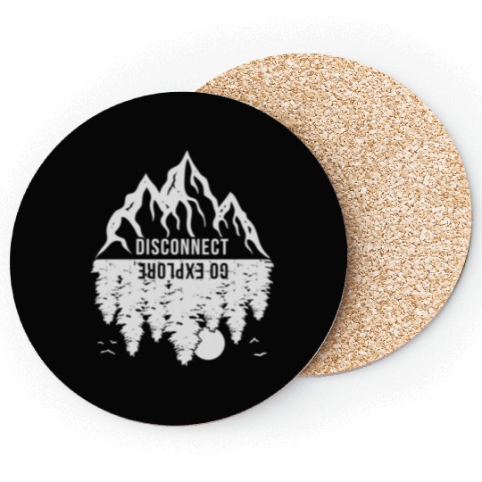 Go Explore Disconnect Great Outdoors Adventure Cam Coasters