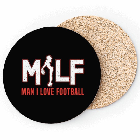 MILF - Man I Love Football Coasters