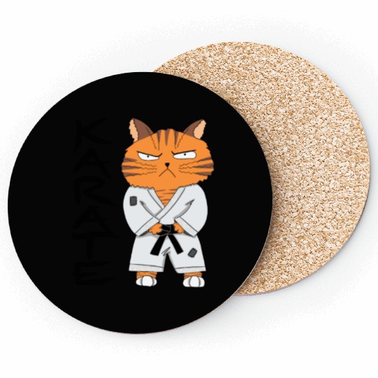 Karate Cat Coasters