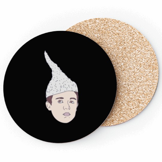 Conspiracy Theorist - Tin-Foil Hat Kid - Hoax Coasters