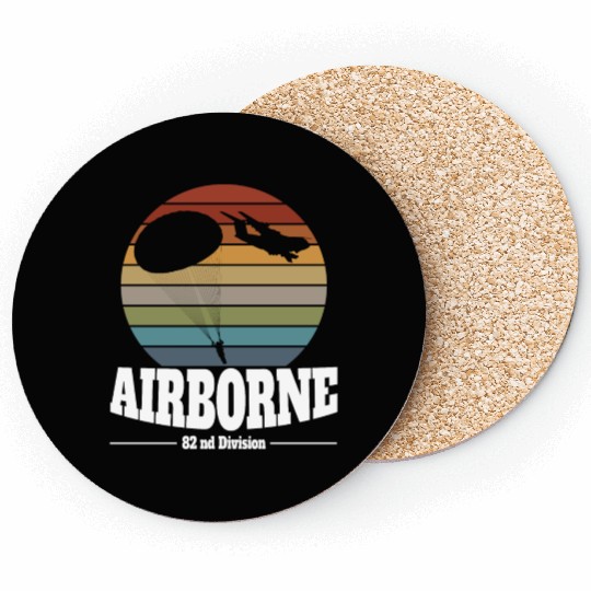 82nd AIRBORNE Division US Army Coasters