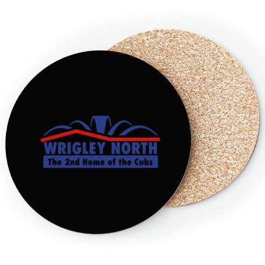 Wrigley North The Second Home of the Cubs Coasters
