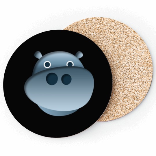Hippo Baby little animal sweet looking Coasters