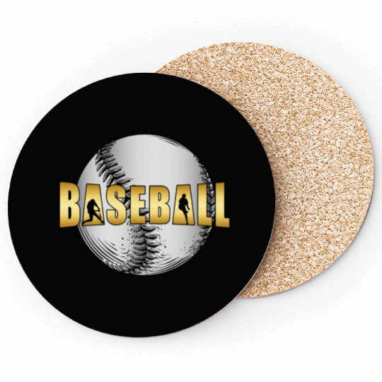 Baseball Catcher Softball Baseball Bat Sports Gift Coasters