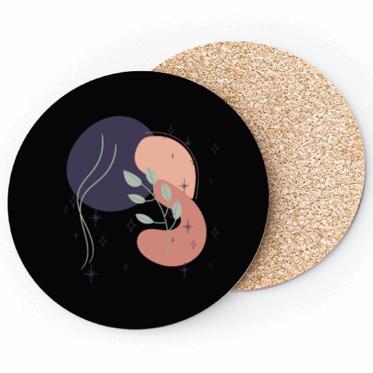 Abstract shapes digital design 10 Coasters