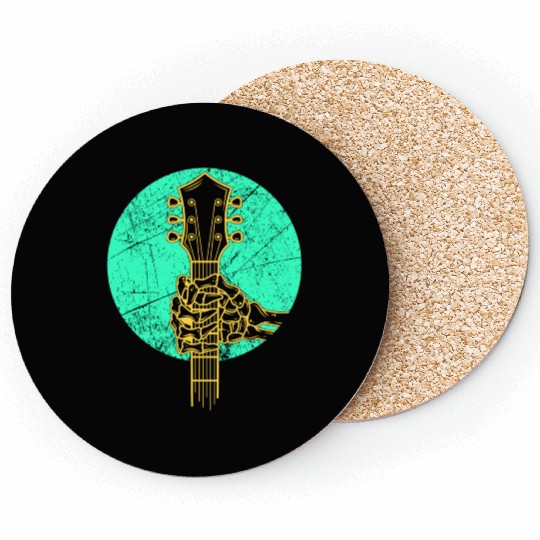 Bass Guitar Skeleton Coasters