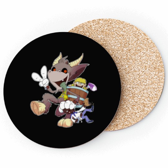 Kids Love Krampus Season Coasters