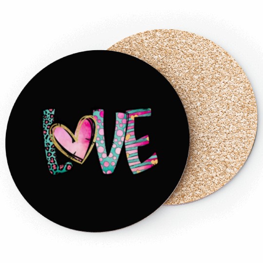 Love Valentine's Day Designs Coasters