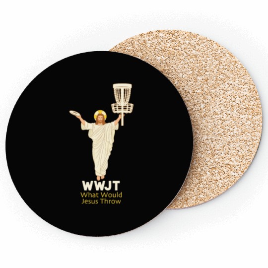 Disc Golf What Would Jesus Throw Ultimate Frisbee Coasters