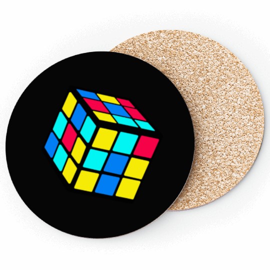 90s 80 Trendy Nostalgia Cube Coasters
