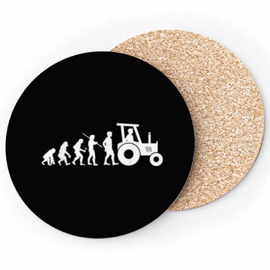 Evolution Farming Funny Farm Farmer Agriculture Coasters